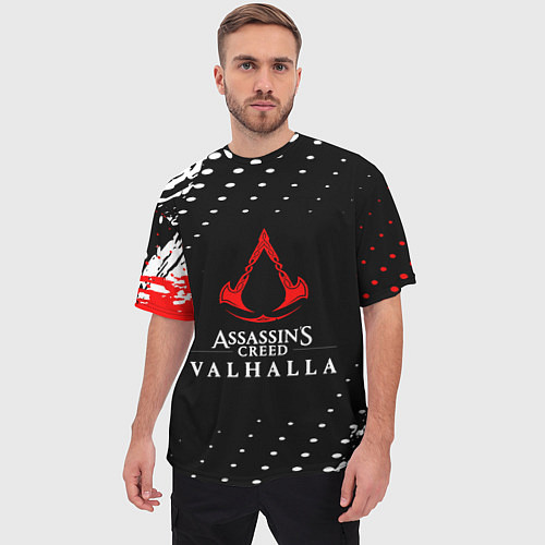 Мужская футболка оверсайз Assassins creed ассасин крид / 3D-принт – фото 3