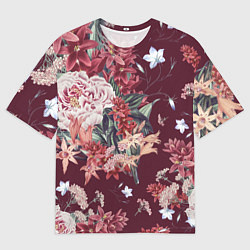 Футболка оверсайз мужская Цветы Прекрасный Букет, цвет: 3D-принт