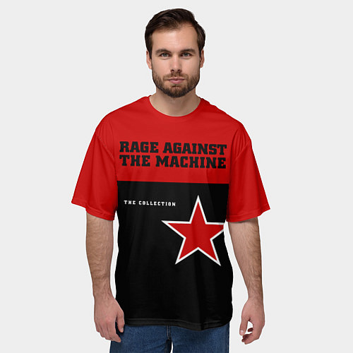 Мужская футболка оверсайз The Collection - Rage Against the Machine / 3D-принт – фото 3