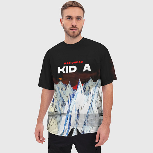 Мужская футболка оверсайз Kid A - Radiohead / 3D-принт – фото 3
