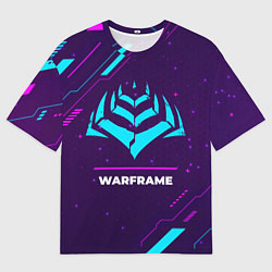 Футболка оверсайз мужская Warframe Gaming Neon, цвет: 3D-принт