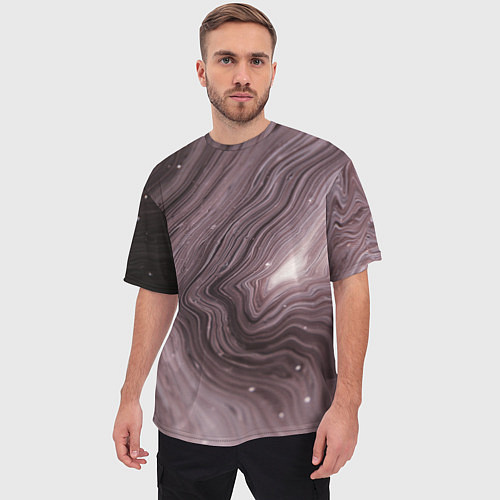 Мужская футболка оверсайз Не перемешанные краски abstraction / 3D-принт – фото 3