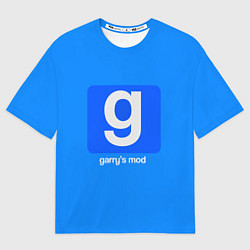 Футболка оверсайз мужская Garrys Mod логотип, цвет: 3D-принт