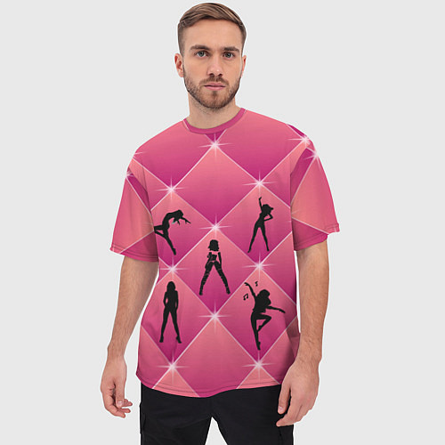 Мужская футболка оверсайз Веселый Танцующий Счастливый / 3D-принт – фото 3