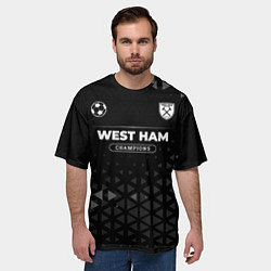 Футболка оверсайз мужская West Ham Champions Uniform, цвет: 3D-принт — фото 2