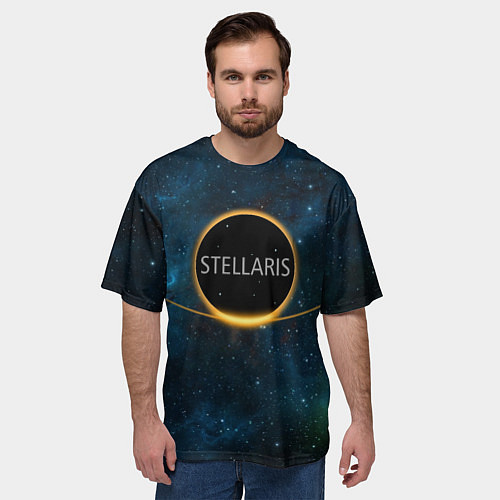 Мужская футболка оверсайз Stellaris- For us all / 3D-принт – фото 3