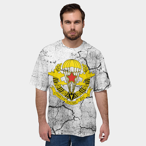 Мужская футболка оверсайз ВДВ СИЛОВИКИ / 3D-принт – фото 3