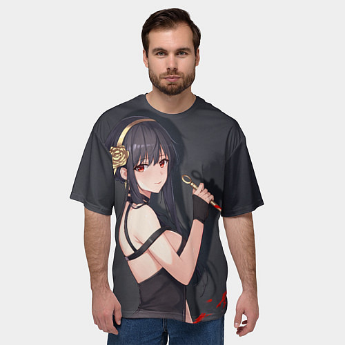 Мужская футболка оверсайз Spy x Family Yor Fоrger / 3D-принт – фото 3