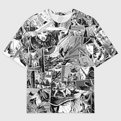 Футболка оверсайз мужская Bloodborne comix, цвет: 3D-принт