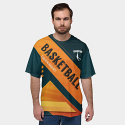 Футболка оверсайз мужская Basketball Champion, цвет: 3D-принт — фото 2