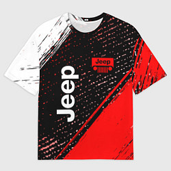 Футболка оверсайз мужская JEEP - Краска, цвет: 3D-принт
