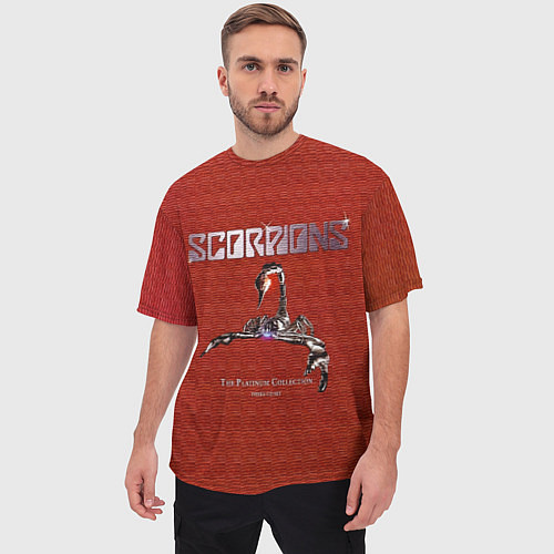 Мужская футболка оверсайз The Platinum Collection - Scorpions / 3D-принт – фото 3