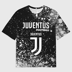 Футболка оверсайз мужская ЮВЕНТУС Football Краска, цвет: 3D-принт