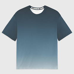 Мужская футболка оверсайз GRADIENT shades of blue