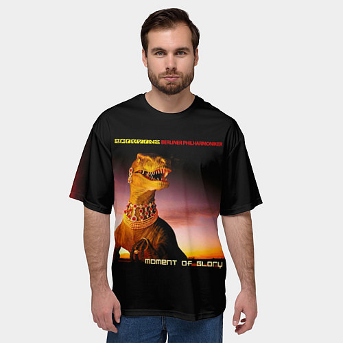 Мужская футболка оверсайз DVD Moment Of Glory - Scorpions feat Berliner Phil / 3D-принт – фото 3