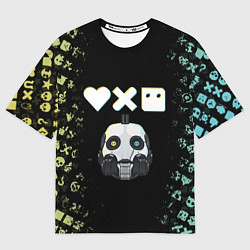 Футболка оверсайз мужская Love, Death and Robots Pattern, цвет: 3D-принт