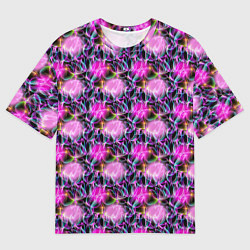 Футболка оверсайз мужская Абстрактные мыльные пузыри, цвет: 3D-принт