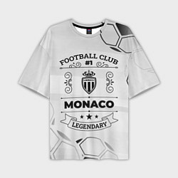 Футболка оверсайз мужская Monaco Football Club Number 1 Legendary, цвет: 3D-принт