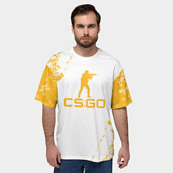 Футболка оверсайз мужская Cs go КРАСКА, цвет: 3D-принт — фото 2
