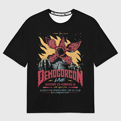 Футболка оверсайз мужская Stranger Things Demogorgon, цвет: 3D-принт