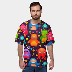 Футболка оверсайз мужская CHARMING MONSTERS, цвет: 3D-принт — фото 2