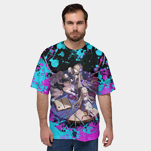 Мужская футболка оверсайз Грета Honkai star rail / 3D-принт – фото 3