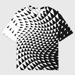 Футболка оверсайз мужская Минималистический авангардный паттерн, цвет: 3D-принт