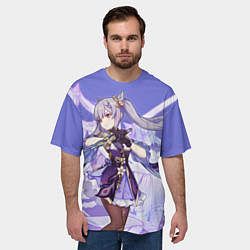 Футболка оверсайз мужская Keqing Genshin Impact, цвет: 3D-принт — фото 2