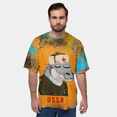 Мужская футболка оверсайз Nft token art USSR / 3D-принт – фото 3