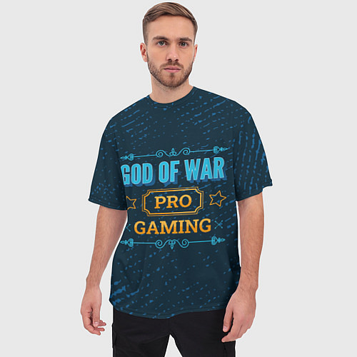 Мужская футболка оверсайз Игра God of War: PRO Gaming / 3D-принт – фото 3