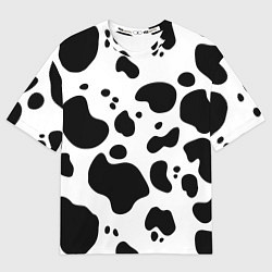 Футболка оверсайз мужская Пятна Далматина, цвет: 3D-принт