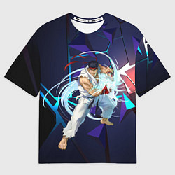 Мужская футболка оверсайз Рю-Street Fighter