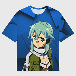 Футболка оверсайз мужская Синон из Sword Art Online, цвет: 3D-принт