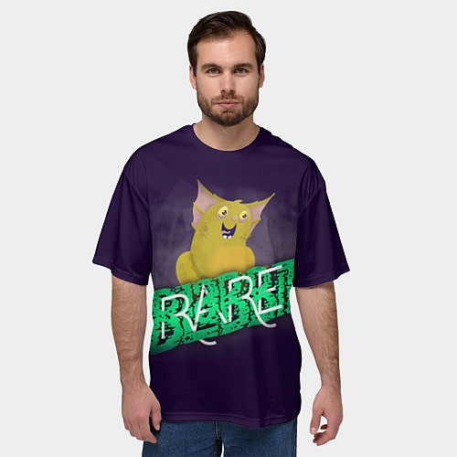 Мужская футболка оверсайз Blabbit Rare / 3D-принт – фото 3