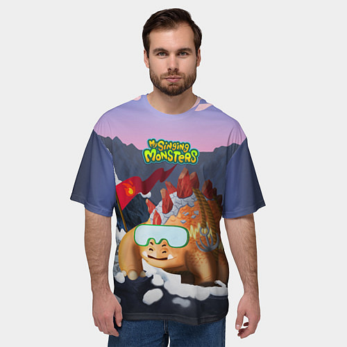 Мужская футболка оверсайз Стегобака / 3D-принт – фото 3