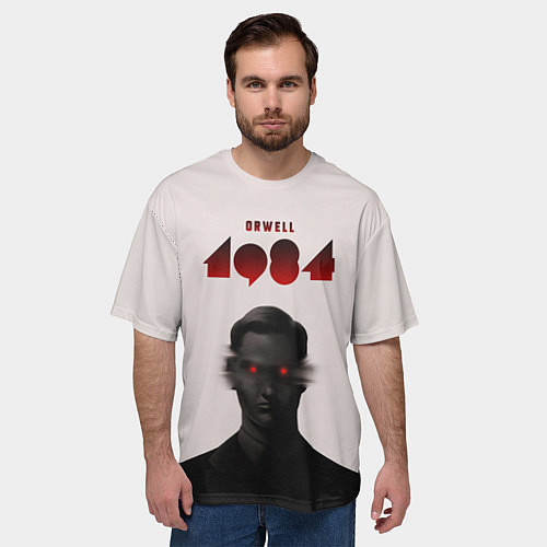 Мужская футболка оверсайз Оруэлл 1984 / 3D-принт – фото 3