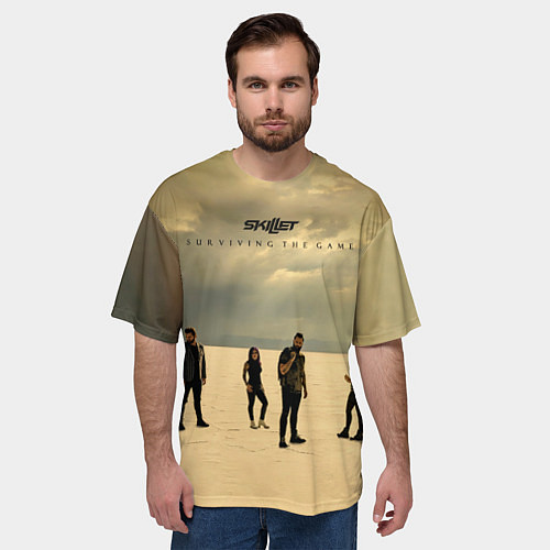 Мужская футболка оверсайз Surviving The Game - Skillet / 3D-принт – фото 3