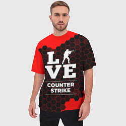 Футболка оверсайз мужская Counter Strike Love Классика, цвет: 3D-принт — фото 2
