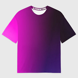 Футболка оверсайз мужская VIOLET gradient, цвет: 3D-принт