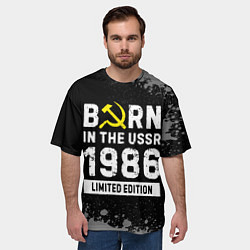 Футболка оверсайз мужская Born In The USSR 1986 year Limited Edition, цвет: 3D-принт — фото 2