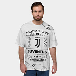 Футболка оверсайз мужская Juventus Football Club Number 1 Legendary, цвет: 3D-принт — фото 2