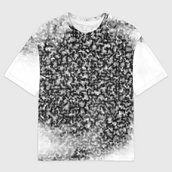 Футболка оверсайз мужская Квадратных хаос, цвет: 3D-принт