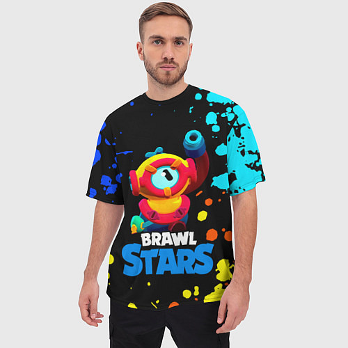 Мужская футболка оверсайз Отис Otis Brawl Stars / 3D-принт – фото 3