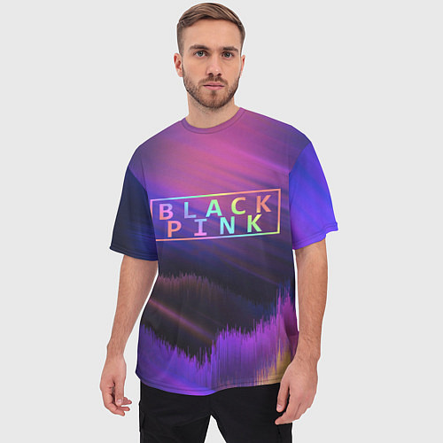 Мужская футболка оверсайз BLACKPINK COLORS / 3D-принт – фото 3