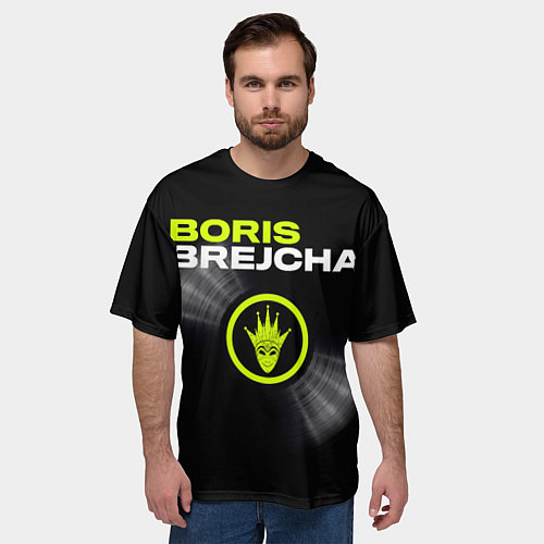 Мужская футболка оверсайз Boris Brejcha / 3D-принт – фото 3