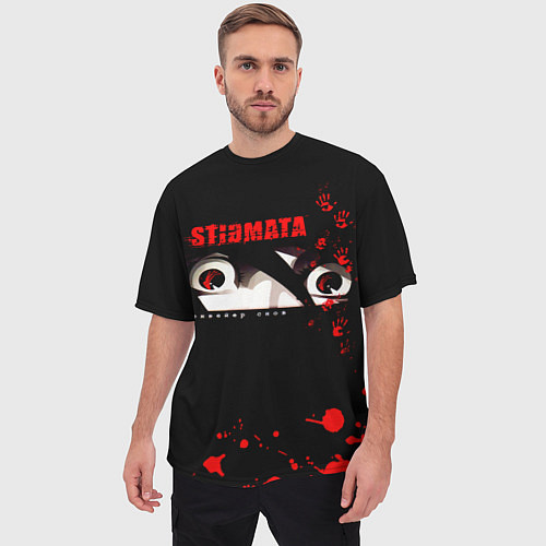 Мужская футболка оверсайз Конвейер снов - Stigmata / 3D-принт – фото 3