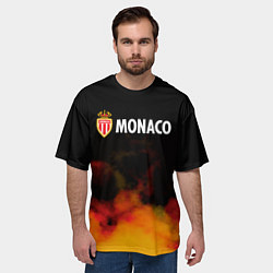 Футболка оверсайз мужская Monaco монако туман, цвет: 3D-принт — фото 2