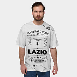 Футболка оверсайз мужская Lazio Football Club Number 1 Legendary, цвет: 3D-принт — фото 2