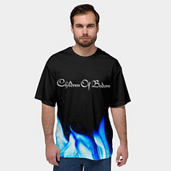 Футболка оверсайз мужская Children of Bodom Blue Fire, цвет: 3D-принт — фото 2