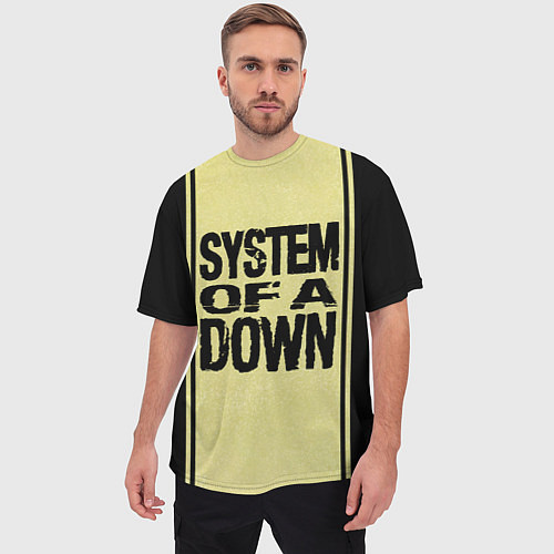 Мужская футболка оверсайз System of a Down: 5 Album Bundle / 3D-принт – фото 3